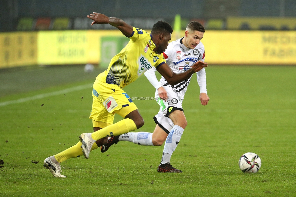 Sturm Graz - St. Poelten
Oesterreichische Fussball Bundesliga, 12. Runde, SK Sturm Graz - SKN St. Poelten, Stadion Liebenau Graz, 19.12.2020. 

Foto zeigt Sandro Ingolitsch (Sturm)
Schlüsselwörter: COVID19 geisterspiel