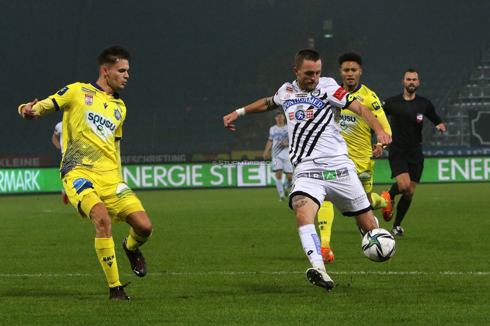 Sturm Graz - St. Poelten
Oesterreichische Fussball Bundesliga, 12. Runde, SK Sturm Graz - SKN St. Poelten, Stadion Liebenau Graz, 19.12.2020. 

Foto zeigt Jakob Jantscher (Sturm)
Schlüsselwörter: COVID19 geisterspiel