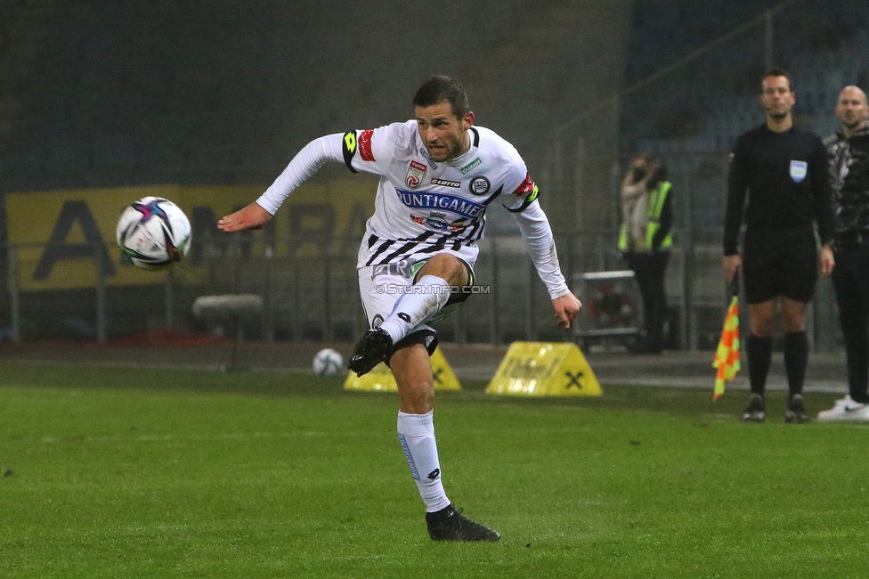 Sturm Graz - St. Poelten
Oesterreichische Fussball Bundesliga, 12. Runde, SK Sturm Graz - SKN St. Poelten, Stadion Liebenau Graz, 19.12.2020. 

Foto zeigt Andreas Kuen (Sturm)
Schlüsselwörter: COVID19 geisterspiel