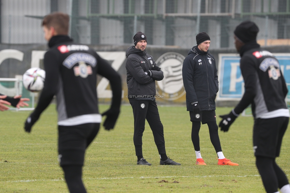 Sturm Graz Trainingsauftakt
Oesterreichische Fussball Bundesliga, SK Sturm Graz Trainingsauftakt, Trainingszentrum Messendorf, 04.01.2021. 

Foto zeigt Christian Ilzer (Cheftrainer Sturm)
