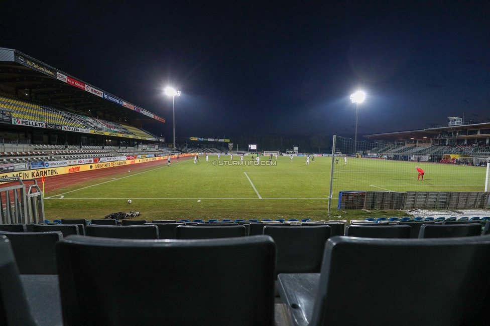 Wolfsberg - Sturm Graz
Oesterreichische Fussball Bundesliga, 7. Runde, Wolfsberger AC - SK Sturm Graz, Lavanttal-Arena Wolfsberg, 17.01.2021. 

Foto zeigt eine Innenansicht in der Lavanttal-Arena
Schlüsselwörter: COVID19 geisterspiel