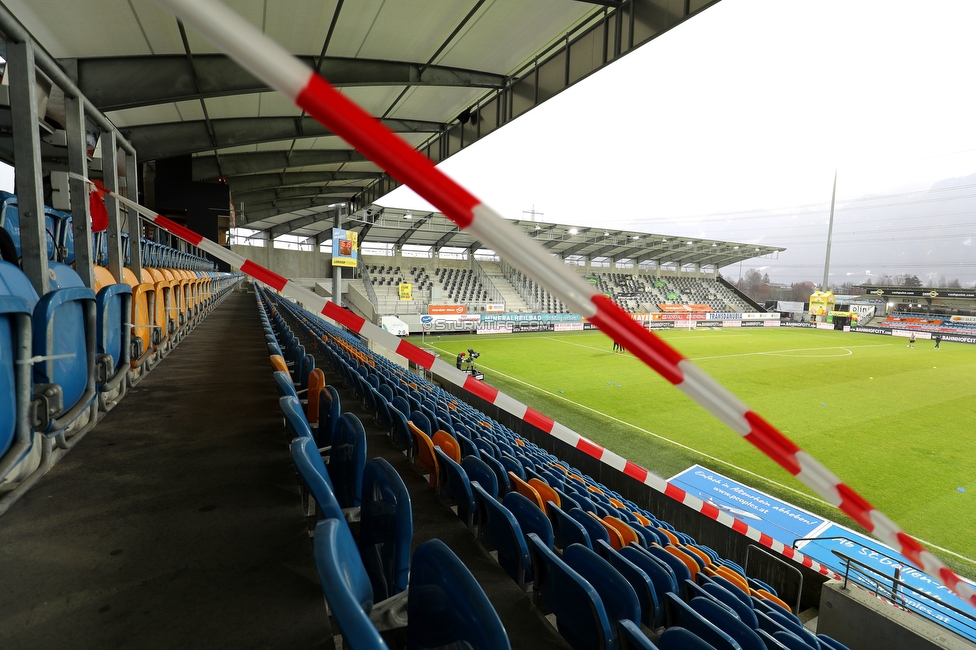 Altach - Sturm Graz
Oesterreichische Fussball Bundesliga, 15. Runde, SCR Altach - SK Sturm Graz, Stadion Schnabelholz Altach, 30.01.2021. 

Foto zeigt eine Innenansicht im Stadion Schnabelholz
Schlüsselwörter: COVID19 geisterspiel