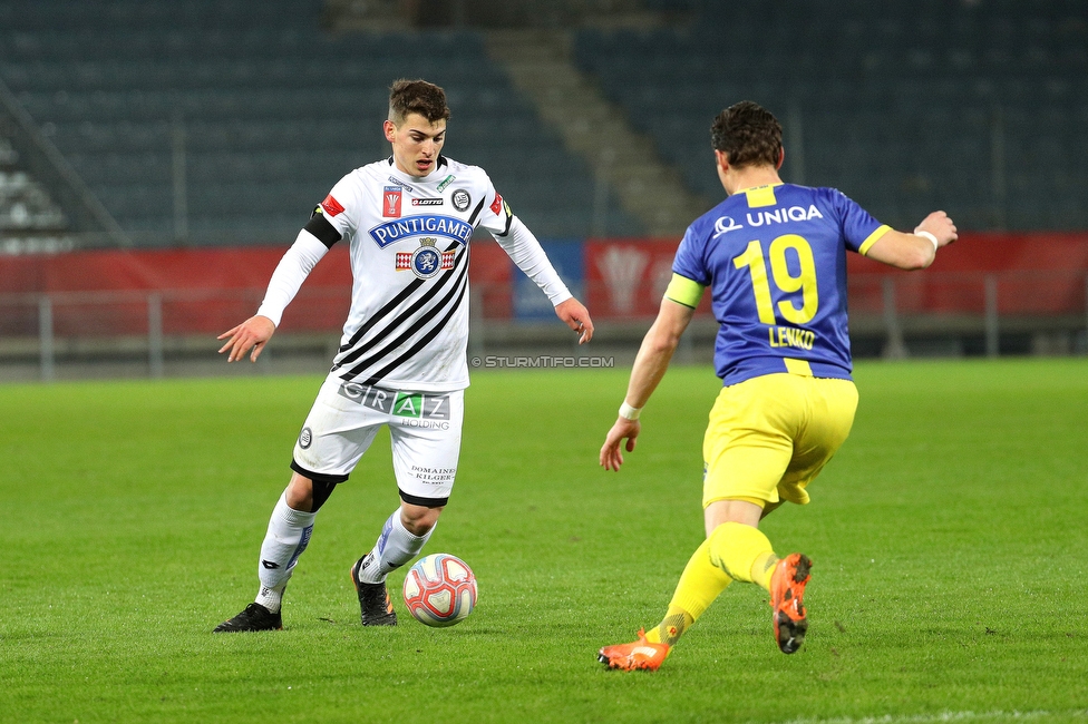 Sturm Graz - Vienna
OEFB Cup, Viertelfinale, SK Sturm Graz - First Vienna FC 1894, Stadion Liebenau Graz, 05.02.2021. 

Foto zeigt Ivan Ljubic (Sturm)
Schlüsselwörter: COVID19 geisterspiel