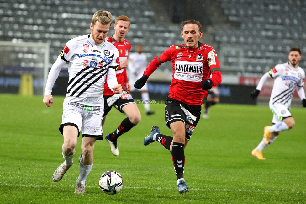 Sturm Graz - Ried
Oesterreichische Fussball Bundesliga, 16. Runde, SK Sturm Graz - SV Ried, Stadion Liebenau Graz, 09.02.2021. 

Foto zeigt Kevin Friesenbichler (Sturm)
Schlüsselwörter: COVID19 geisterspiel