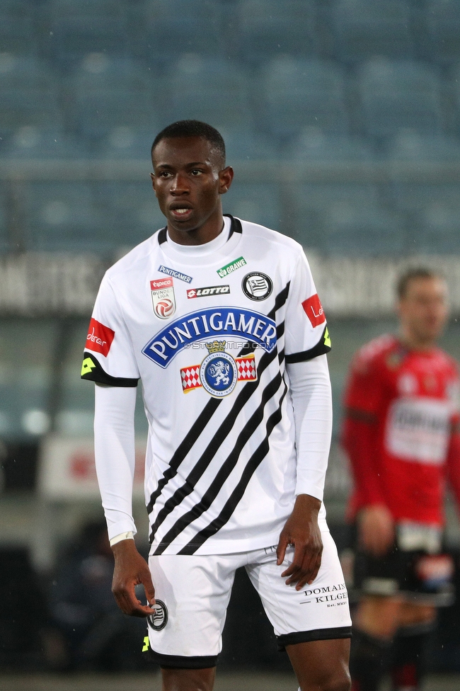 Sturm Graz - Ried
Oesterreichische Fussball Bundesliga, 16. Runde, SK Sturm Graz - SV Ried, Stadion Liebenau Graz, 09.02.2021. 

Foto zeigt Kelvin Yeboah (Sturm)
Schlüsselwörter: COVID19 geisterspiel