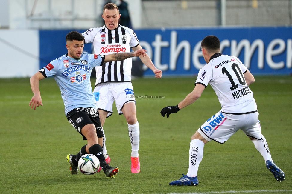 LASK - Sturm Graz
Oesterreichische Fussball Bundesliga, 17. Runde, LASK - SK Sturm Graz, Waldstadion Pasching, 30.01.2021. 

Foto zeigt Jusuf Gazibegovic (Sturm)
Schlüsselwörter: COVID19 geisterspiel