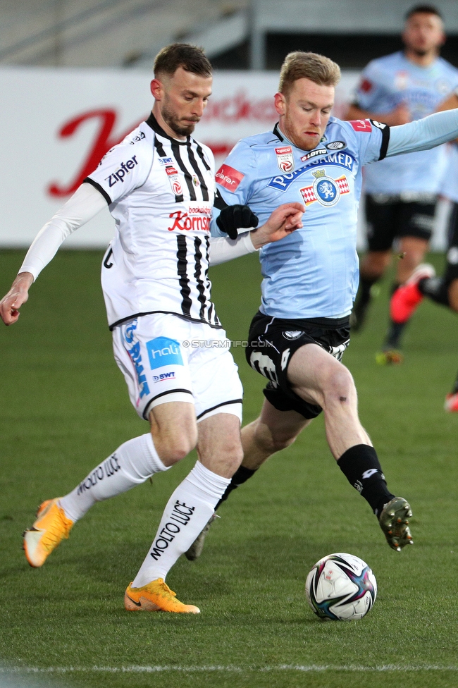 LASK - Sturm Graz
Oesterreichische Fussball Bundesliga, 17. Runde, LASK - SK Sturm Graz, Waldstadion Pasching, 30.01.2021. 

Foto zeigt Kevin Friesenbichler (Sturm)
Schlüsselwörter: COVID19 geisterspiel