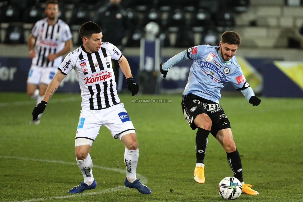 LASK - Sturm Graz
Oesterreichische Fussball Bundesliga, 17. Runde, LASK - SK Sturm Graz, Waldstadion Pasching, 30.01.2021. 

Foto zeigt Otar Kiteishvili (Sturm)
Schlüsselwörter: COVID19 geisterspiel