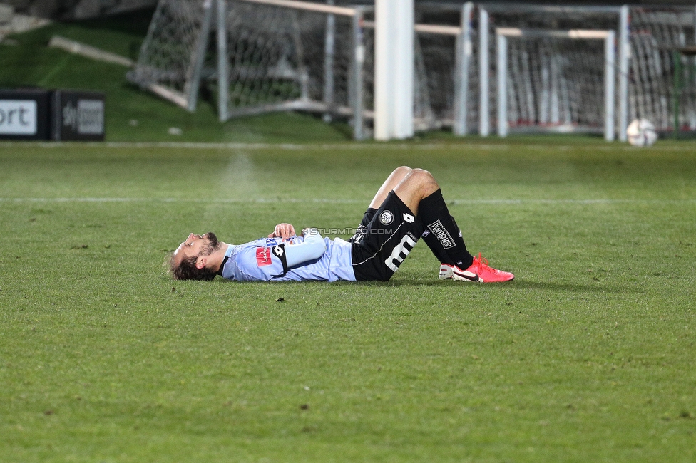 LASK - Sturm Graz
Oesterreichische Fussball Bundesliga, 17. Runde, LASK - SK Sturm Graz, Waldstadion Pasching, 30.01.2021. 

Foto zeigt Jon Gorenc-Stankovic (Sturm)
Schlüsselwörter: COVID19 geisterspiel enttaeuschung