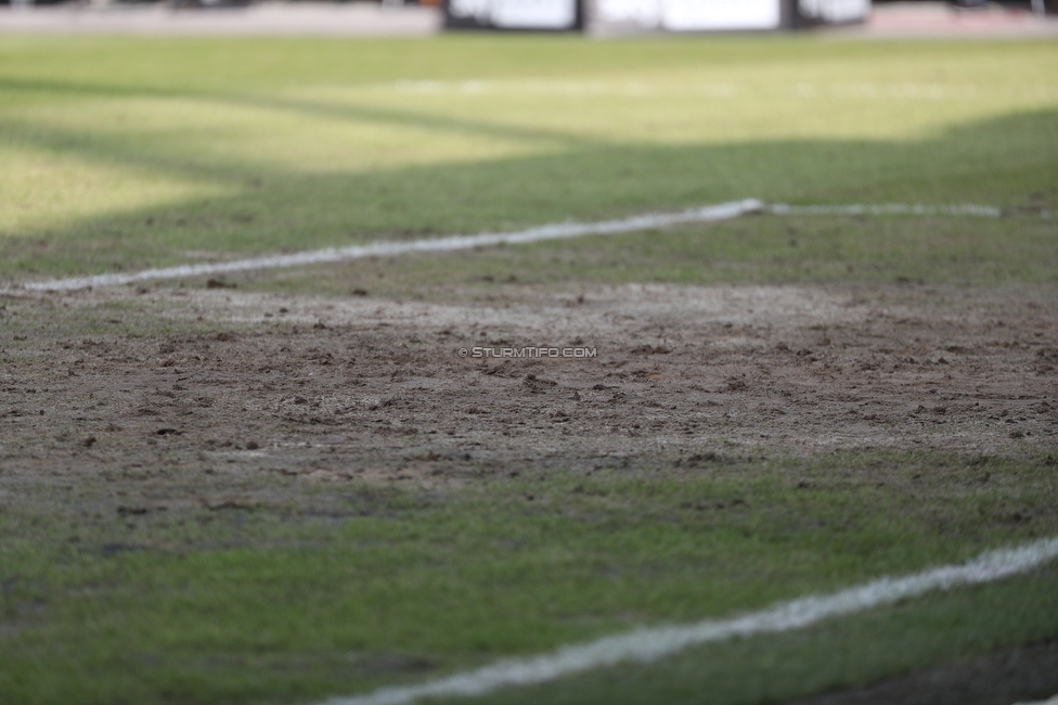 Sturm Graz - Wolfsberg
Oesterreichische Fussball Bundesliga, 18. Runde, SK Sturm Graz - Wolfsberger AC, Stadion Liebenau Graz, 21.02.2021. 

Foto zeigt den Rasen
Schlüsselwörter: COVID19 geisterspiel