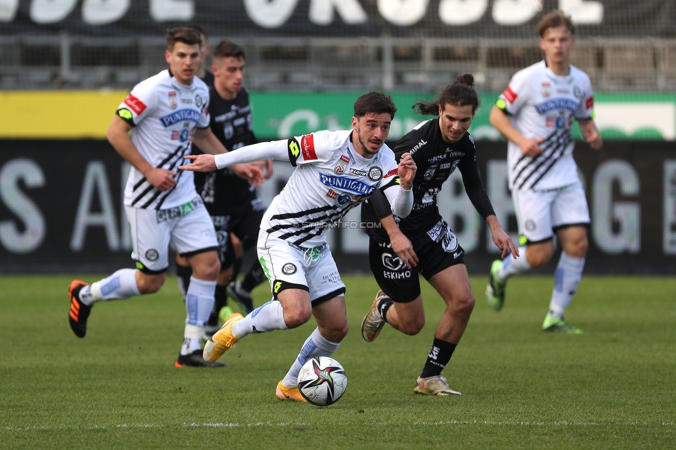 Sturm Graz - Wolfsberg
Oesterreichische Fussball Bundesliga, 18. Runde, SK Sturm Graz - Wolfsberger AC, Stadion Liebenau Graz, 21.02.2021. 

Foto zeigt Otar Kiteishvili (Sturm)
Schlüsselwörter: COVID19 geisterspiel