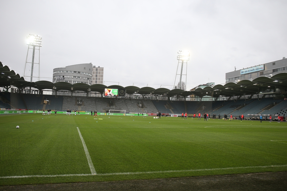 Sturm Graz - Austria Wien
Oesterreichische Fussball Bundesliga, 21. Runde, SK Sturm Graz - FK Austria Wien, Stadion Liebenau Graz, 14.03.2021. 

Foto zeigt eine Innenansicht im Stadion Liebenau
Schlüsselwörter: COVID19 geisterspiel