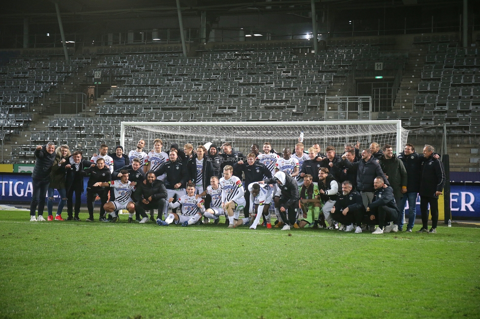 Sturm Graz - Austria Wien
Oesterreichische Fussball Bundesliga, 21. Runde, SK Sturm Graz - FK Austria Wien, Stadion Liebenau Graz, 14.03.2021. 

Foto zeigt die Mannschaft von Sturm
Schlüsselwörter: COVID19 geisterspiel