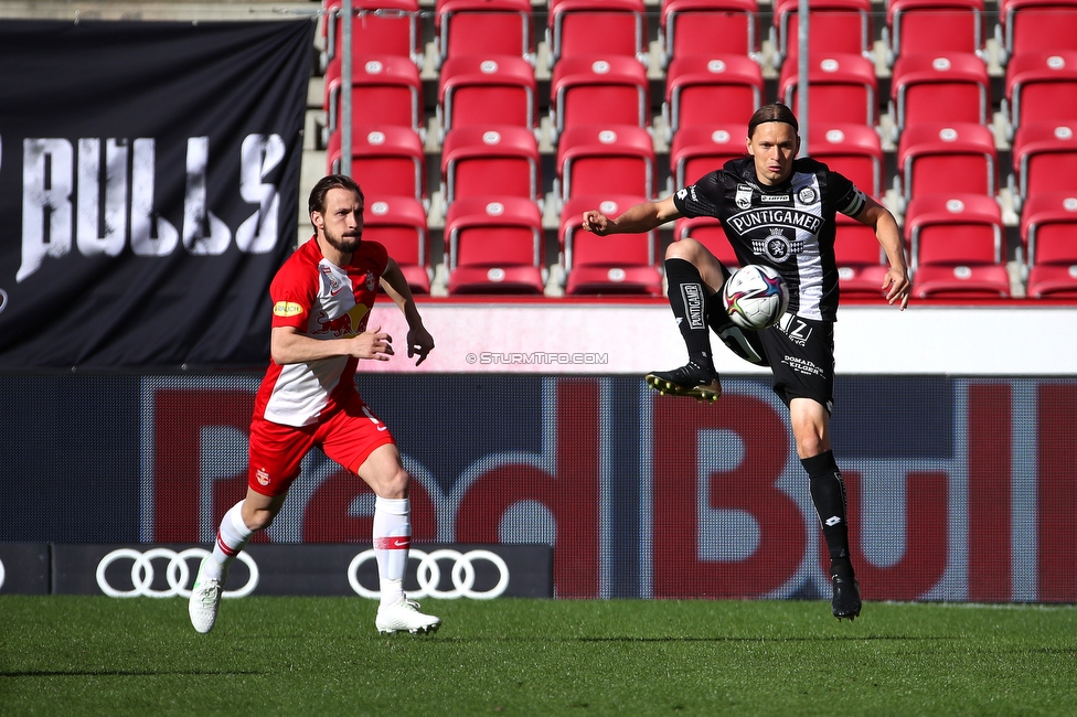 RB Salzburg - Sturm Graz
Oesterreichische Fussball Bundesliga, 23. Runde, FC RB Salzburg - SK Sturm Graz, Stadion Wals-Siezenheim, 04.04.2021. 

Foto zeigt Stefan Hierlaender (Sturm)
