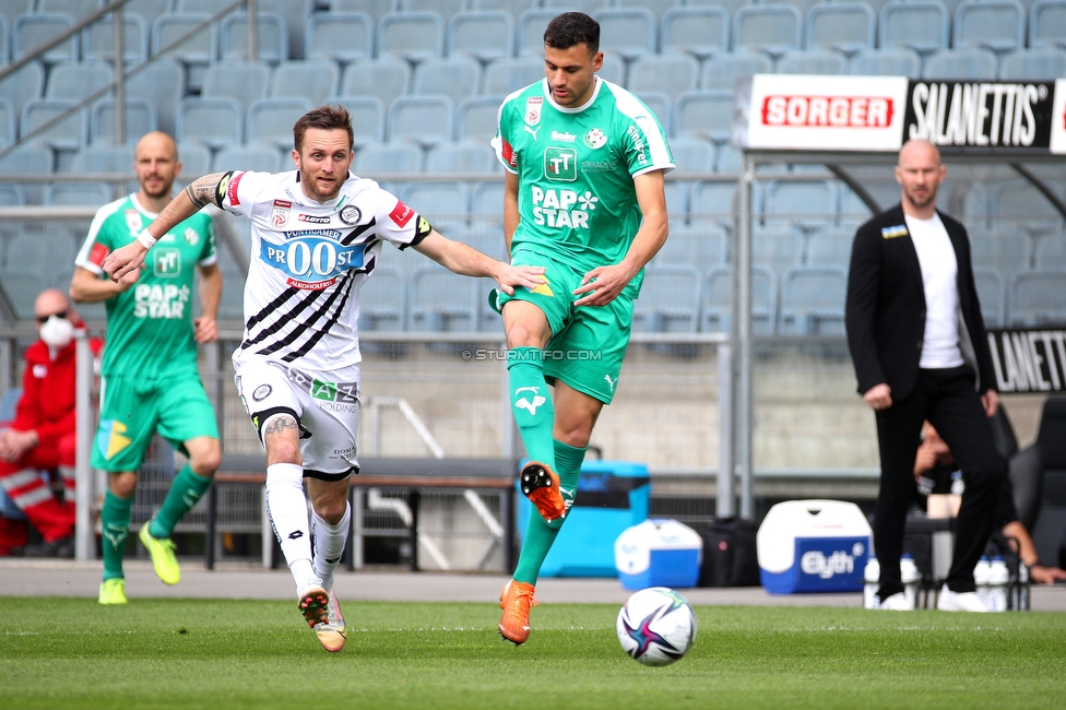 Sturm Graz - WSG Tirol
Oesterreichische Fussball Bundesliga, 24. Runde, SK Sturm Graz - WSG Tirol, Stadion Liebenau Graz, 11.04.2021. 

Foto zeigt Jakob Jantscher (Sturm)
Schlüsselwörter: COVID19 geisterspiel