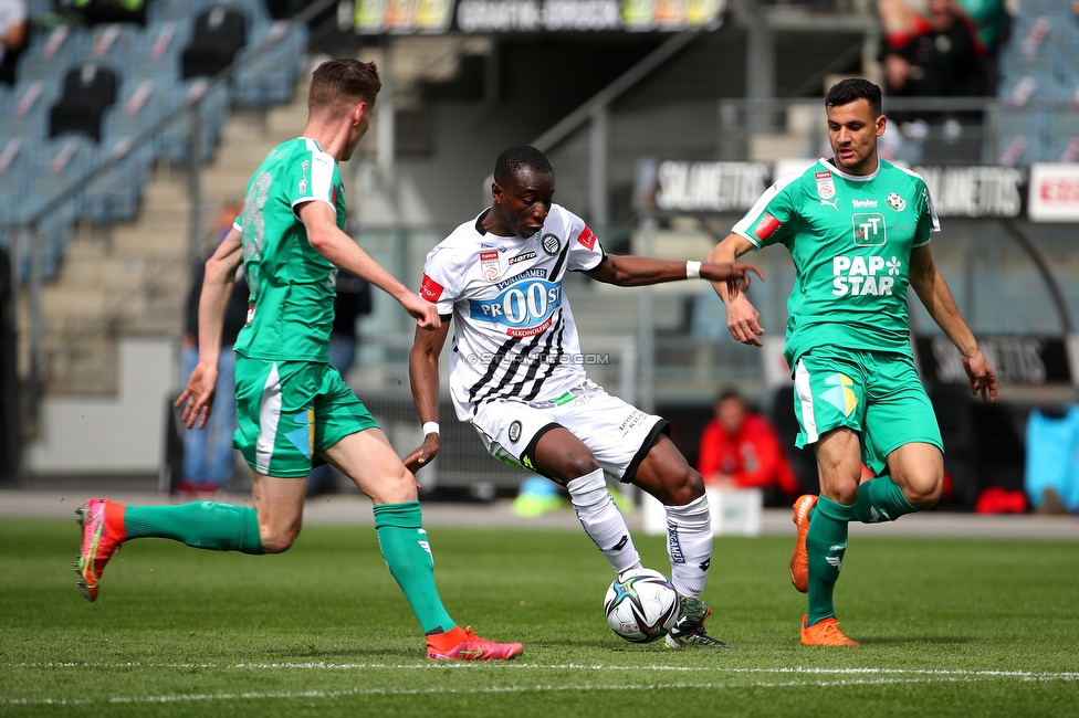 Sturm Graz - WSG Tirol
Oesterreichische Fussball Bundesliga, 24. Runde, SK Sturm Graz - WSG Tirol, Stadion Liebenau Graz, 11.04.2021. 

Foto zeigt 
Schlüsselwörter: COVID19 geisterspiel