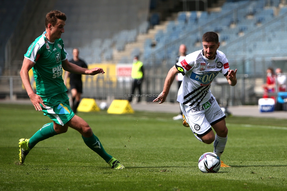 Sturm Graz - WSG Tirol
Oesterreichische Fussball Bundesliga, 24. Runde, SK Sturm Graz - WSG Tirol, Stadion Liebenau Graz, 11.04.2021. 

Foto zeigt Otar Kiteishvili (Sturm)
Schlüsselwörter: COVID19 geisterspiel