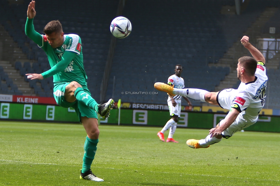 Sturm Graz - WSG Tirol
Oesterreichische Fussball Bundesliga, 24. Runde, SK Sturm Graz - WSG Tirol, Stadion Liebenau Graz, 11.04.2021. 

Foto zeigt Otar Kiteishvili (Sturm)
Schlüsselwörter: COVID19 geisterspiel