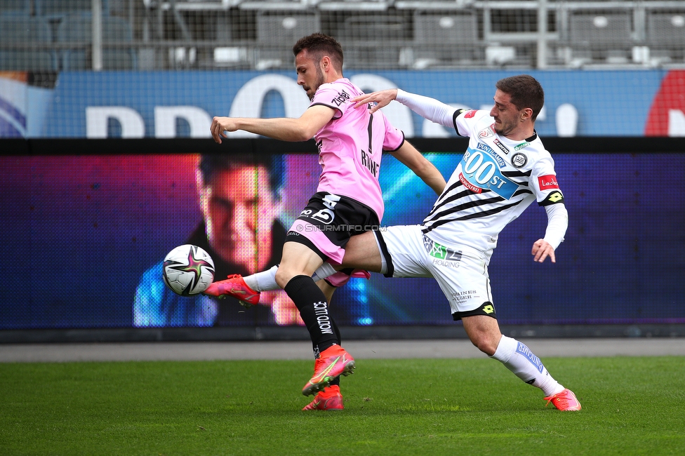 Sturm Graz - LASK
Oesterreichische Fussball Bundesliga, 27. Runde, SK Sturm Graz - LASK, Stadion Liebenau Graz, 25.04.2021. 

Foto zeigt Otar Kiteishvili (Sturm)
Schlüsselwörter: COVID19 geisterspiel