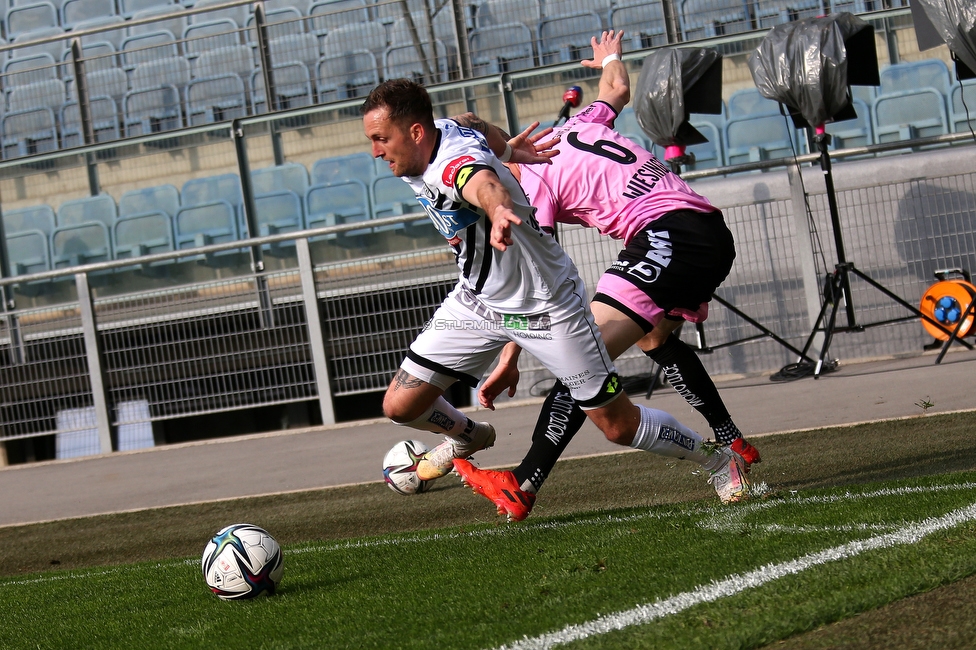 Sturm Graz - LASK
Oesterreichische Fussball Bundesliga, 27. Runde, SK Sturm Graz - LASK, Stadion Liebenau Graz, 25.04.2021. 

Foto zeigt Jakob Jantscher (Sturm)
Schlüsselwörter: COVID19 geisterspiel