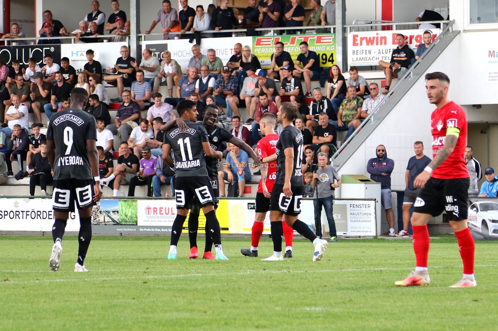 Stadl-Paura - Sturm Graz
OEFB Cup, 1. Runde, ATSV Stadl-Paura - SK Sturm Graz, Maximilian-Pagl-Stadion Stadl-Paura, 17.07.2021. 

Foto zeigt Kelvin Yeboah (Sturm), Manprit Sarkaria (Sturm) und Andreas Kuen (Sturm)
Schlüsselwörter: torjubel