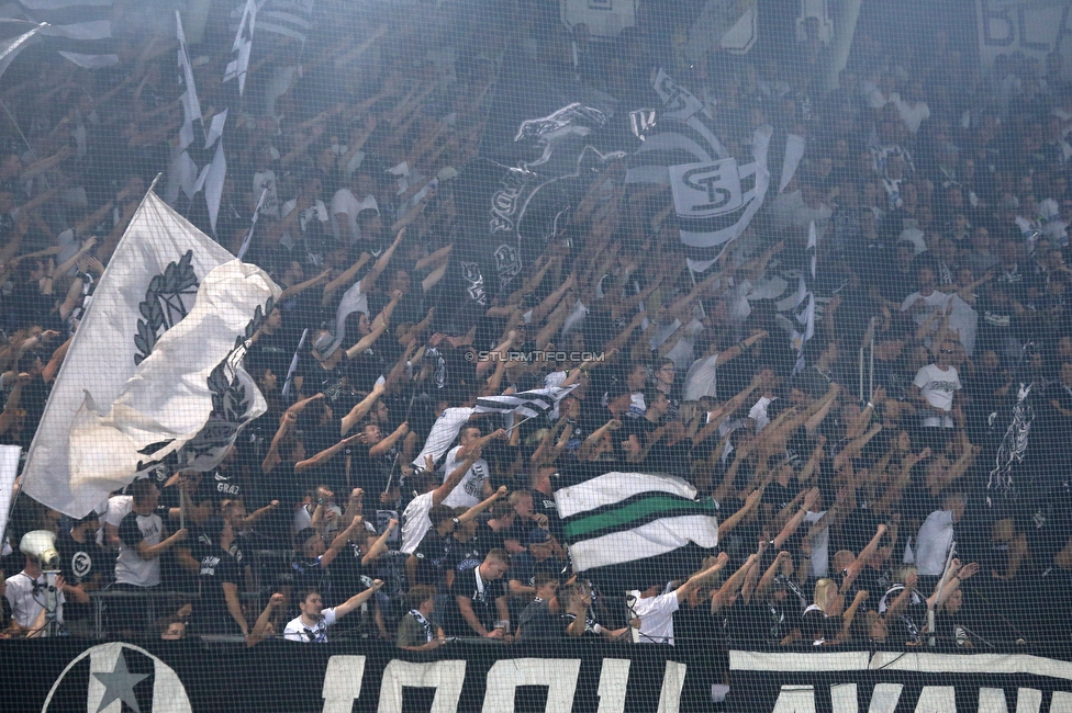 Sturm Graz - RB Salzburg
Oesterreichische Fussball Bundesliga, 1. Runde, SK Sturm Graz - FC RB Salzburg, Stadion Liebenau Graz, 23.07.2021. 

Foto zeigt Fans von Sturm
Schlüsselwörter: jewels