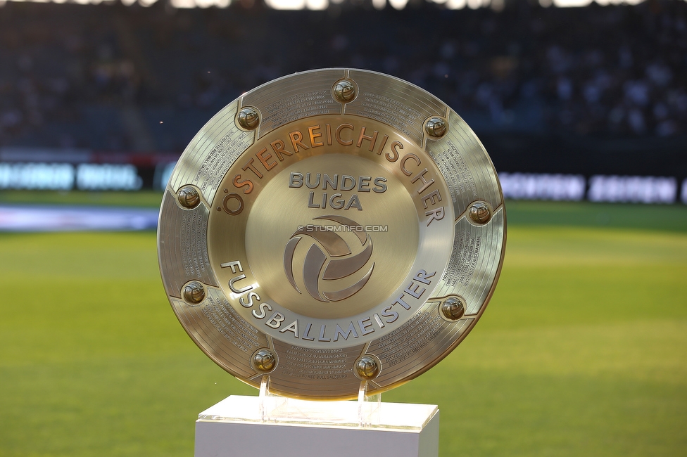 Sturm Graz - RB Salzburg
Oesterreichische Fussball Bundesliga, 1. Runde, SK Sturm Graz - FC RB Salzburg, Stadion Liebenau Graz, 23.07.2021. 

Foto zeigt den Meisterteller
