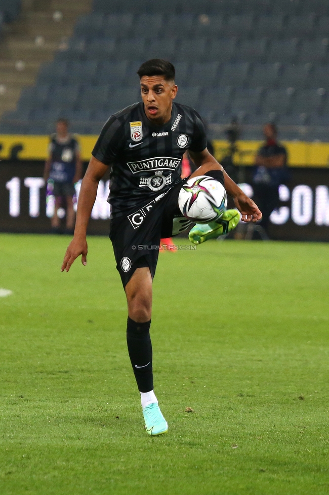 Sturm Graz - RB Salzburg
Oesterreichische Fussball Bundesliga, 1. Runde, SK Sturm Graz - FC RB Salzburg, Stadion Liebenau Graz, 23.07.2021. 

Foto zeigt Manprit Sarkaria (Sturm)
