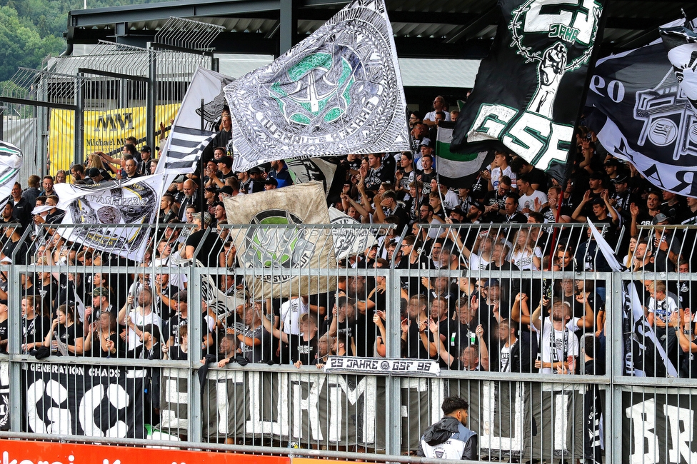 Wolfsberg - Sturm Graz
Oesterreichische Fussball Bundesliga, 2. Runde, Wolfsberger AC - SK Sturm Graz, Lavanttal Arena Wolfsberg, 01.08.2021. 

Foto zeigt
Schlüsselwörter: sturmflut