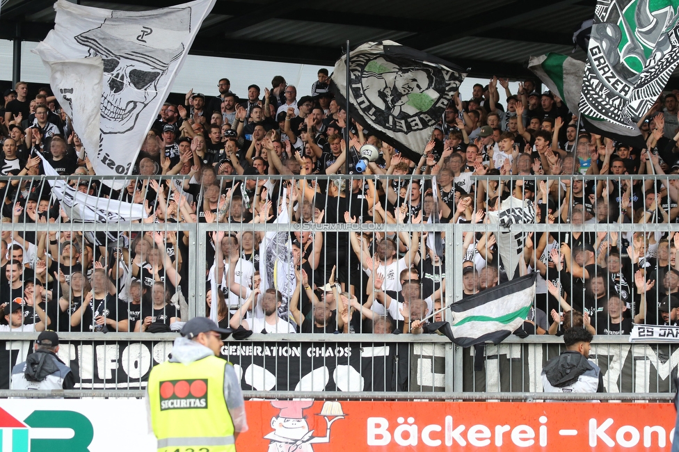 Wolfsberg - Sturm Graz
Oesterreichische Fussball Bundesliga, 2. Runde, Wolfsberger AC - SK Sturm Graz, Lavanttal Arena Wolfsberg, 01.08.2021. 

Foto zeigt Fans von Sturm
Schlüsselwörter: sturmflut tifosi