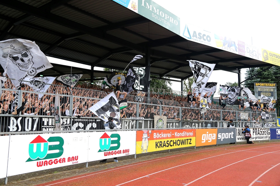 Wolfsberg - Sturm Graz
Oesterreichische Fussball Bundesliga, 2. Runde, Wolfsberger AC - SK Sturm Graz, Lavanttal Arena Wolfsberg, 01.08.2021. 

Foto zeigt die Mannschaft von Sturm
