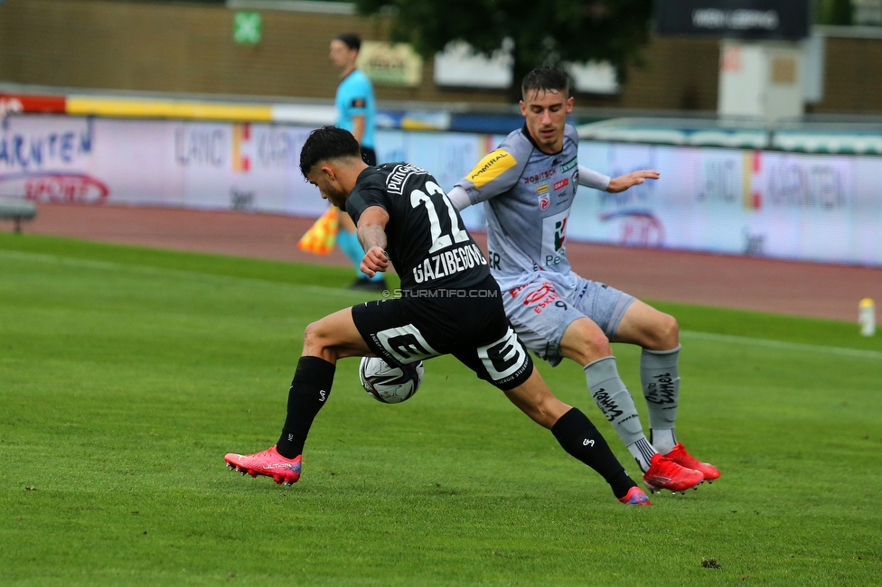 Wolfsberg - Sturm Graz
Oesterreichische Fussball Bundesliga, 2. Runde, Wolfsberger AC - SK Sturm Graz, Lavanttal Arena Wolfsberg, 01.08.2021. 

Foto zeigt Jusuf Gazibegovic (Sturm)
