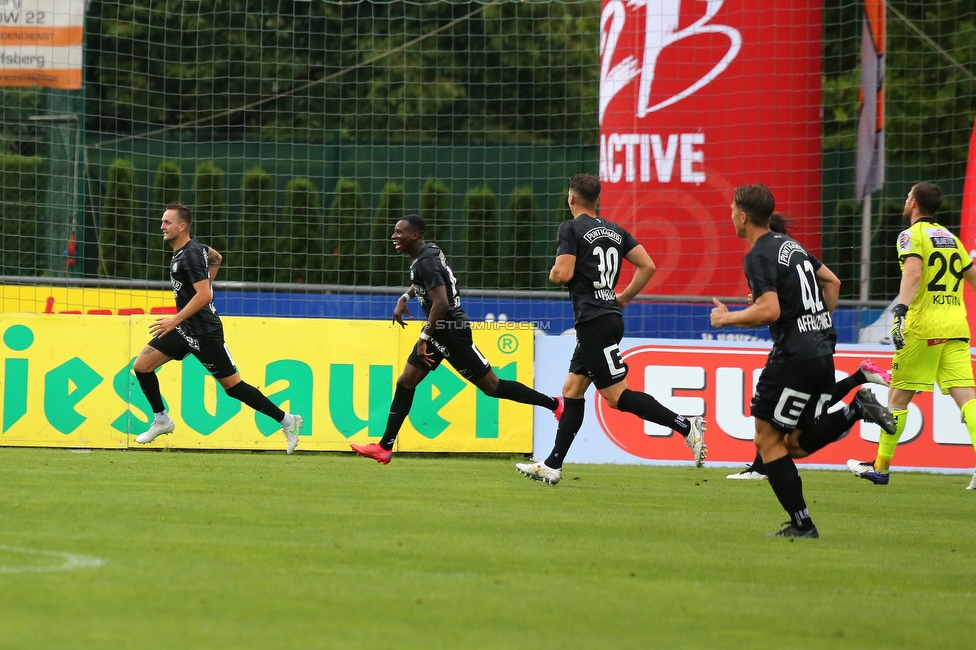 Wolfsberg - Sturm Graz
Oesterreichische Fussball Bundesliga, 2. Runde, Wolfsberger AC - SK Sturm Graz, Lavanttal Arena Wolfsberg, 01.08.2021. 

Foto zeigt Jakob Jantscher (Sturm)
Schlüsselwörter: torjubel