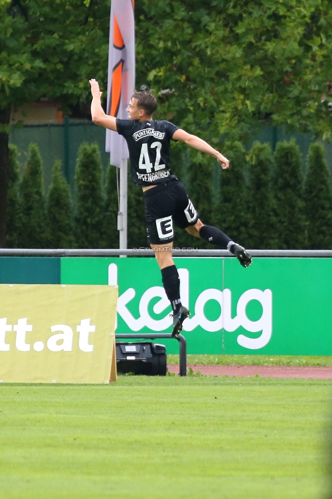 Wolfsberg - Sturm Graz
Oesterreichische Fussball Bundesliga, 2. Runde, Wolfsberger AC - SK Sturm Graz, Lavanttal Arena Wolfsberg, 01.08.2021. 

Foto zeigt David Affengruber
Schlüsselwörter: torjubel