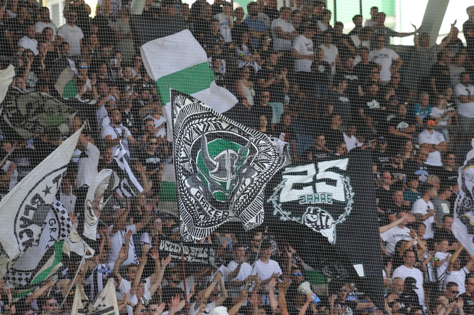 Sturm Graz - Altach
Oesterreichische Fussball Bundesliga, 3. Runde, SK Sturm Graz - SCR Altach, Stadion Liebenau Graz, 07.08.2021. 

Foto zeigt Fans von Sturm
Schlüsselwörter: sturmflut