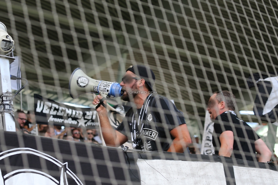 Sturm Graz - Altach
Oesterreichische Fussball Bundesliga, 3. Runde, SK Sturm Graz - SCR Altach, Stadion Liebenau Graz, 07.08.2021. 

Foto zeigt Fans von Sturm
Schlüsselwörter: sturmflut vorsaenger