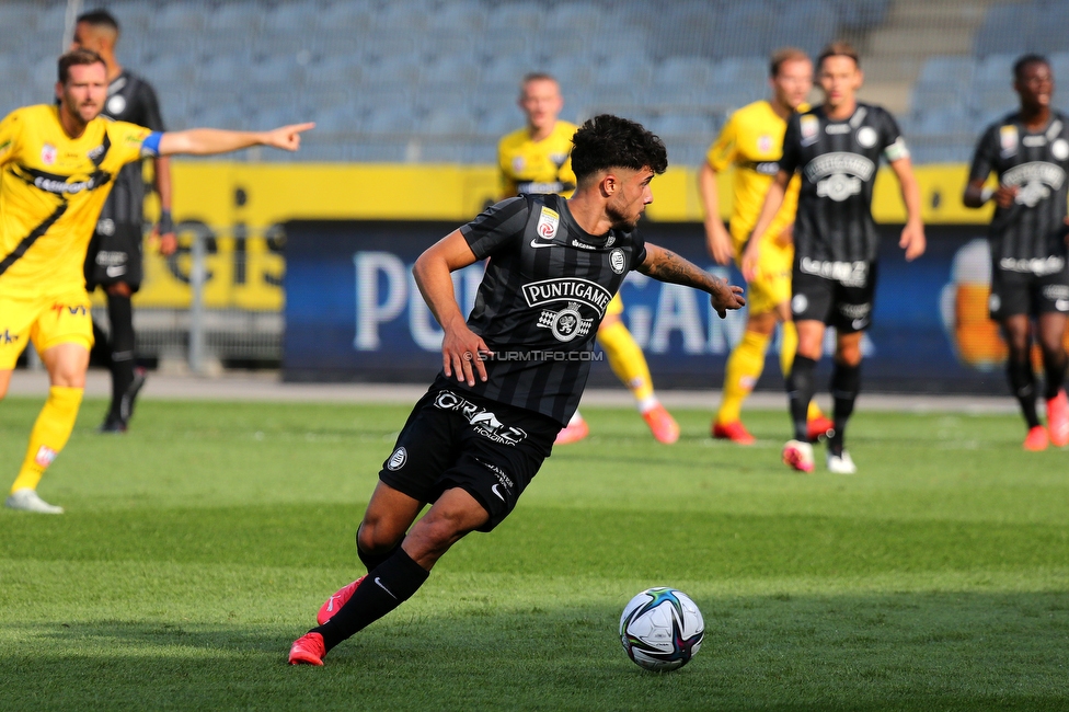 Sturm Graz - Altach
Oesterreichische Fussball Bundesliga, 3. Runde, SK Sturm Graz - SCR Altach, Stadion Liebenau Graz, 07.08.2021. 

Foto zeigt Jusuf Gazibegovic (Sturm)
