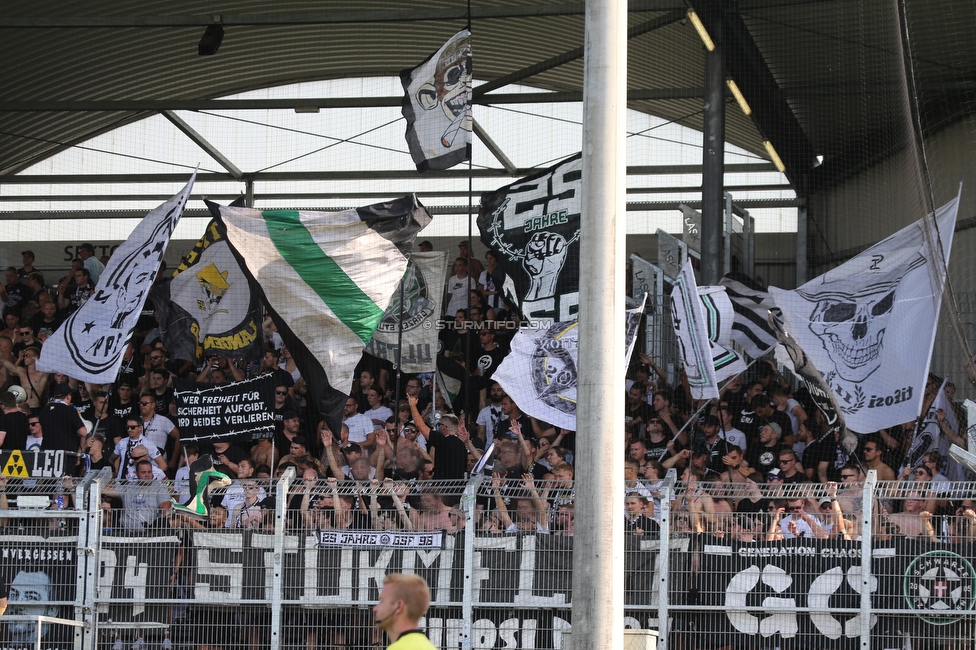 LASK - Sturm Graz
Oesterreichische Fussball Bundesliga, 4. Runde, LASK - SK Sturm Graz, Waldstadion Pasching, 15.08.2021. 

Foto zeigt Fans von Sturm
Schlüsselwörter: sturmflut