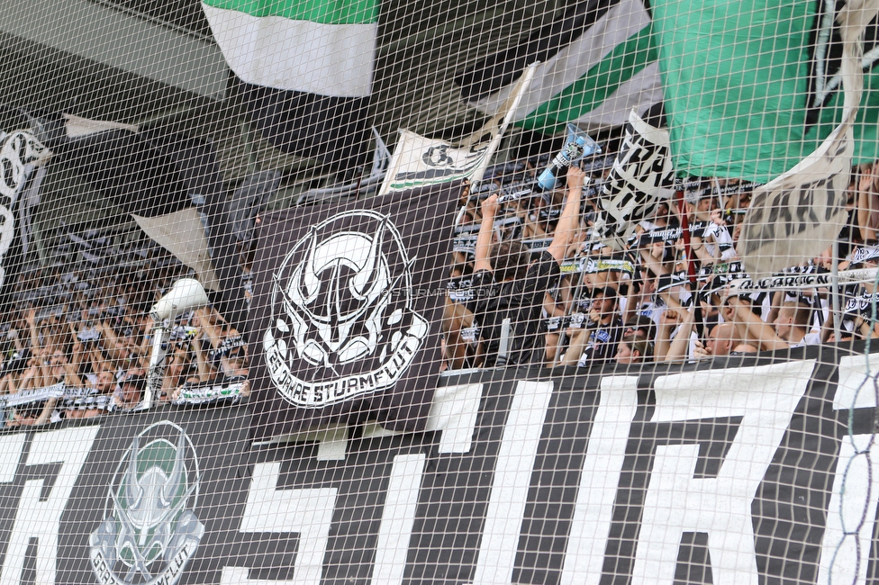 Sturm Graz - Austria Wien
Oesterreichische Fussball Bundesliga, 5. Runde, SK Sturm Graz - FK Austria Wien, Stadion Liebenau Graz, 22.08.2021. 

Foto zeigt Fans von Sturm
Schlüsselwörter: sturmflut