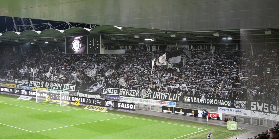 Sturm Graz - Mura
UEFA Europa League Playoff, SK Sturm Graz - NS Mura, Stadion Liebenau Graz, 26.08.2021. 

Foto zeigt Fans von Sturm 
Schlüsselwörter: schals