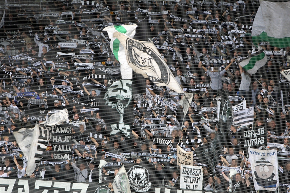 Sturm Graz - Mura
UEFA Europa League Playoff, SK Sturm Graz - NS Mura, Stadion Liebenau Graz, 26.08.2021. 

Foto zeigt Fans von Sturm 
Schlüsselwörter: schals sturmflut