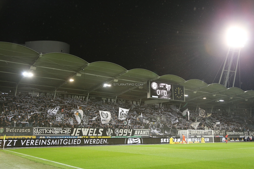 Sturm Graz - Mura
UEFA Europa League Playoff, SK Sturm Graz - NS Mura, Stadion Liebenau Graz, 26.08.2021. 

Foto zeigt Fans von Sturm
Schlüsselwörter: schals