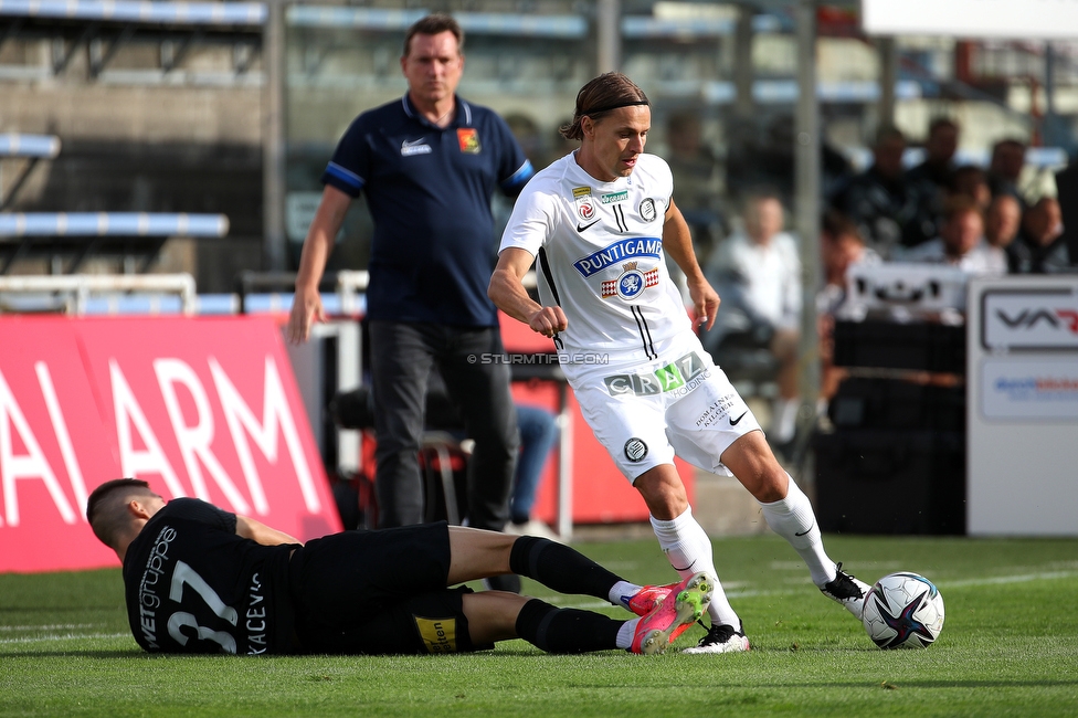 Admira Wacker - Sturm Graz
Oesterreichische Fussball Bundesliga, 6. Runde, FC Admira Wacker - SK Sturm Graz, Stadion Suedstadt Maria Enzersdorf, 29.08.2021. 

Foto zeigt Stefan Hierlaender (Sturm)
