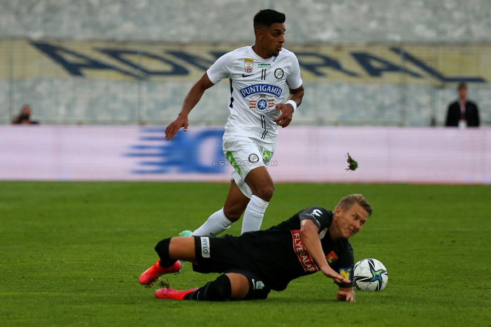 Admira Wacker - Sturm Graz
Oesterreichische Fussball Bundesliga, 6. Runde, FC Admira Wacker - SK Sturm Graz, Stadion Suedstadt Maria Enzersdorf, 29.08.2021. 

Foto zeigt Manprit Sarkaria (Sturm)
