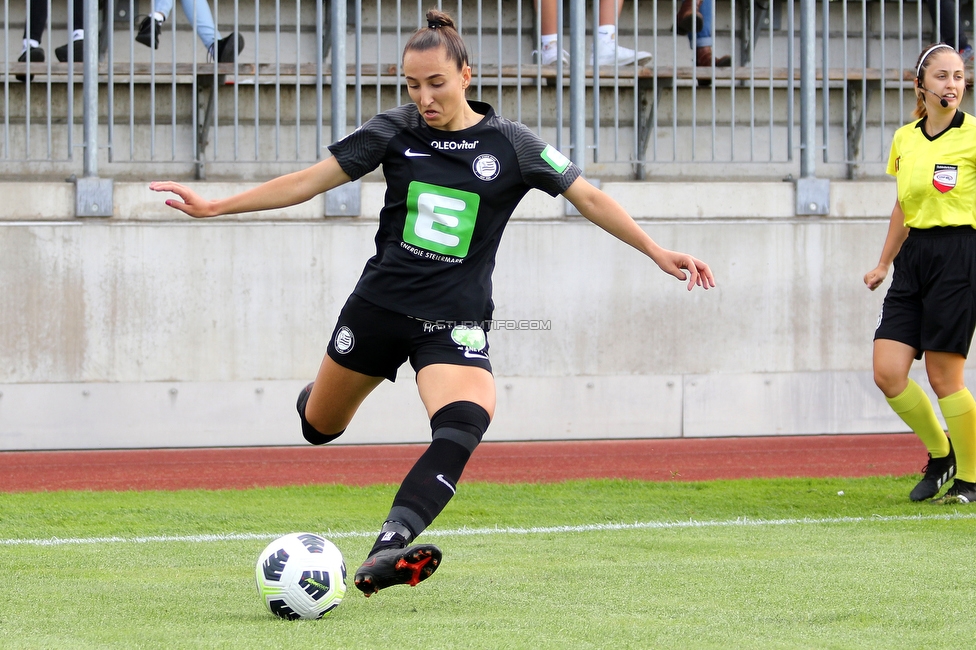 Sturm Damen - FAK Austria Wien
OEFB Frauen Bundesliga, 1. Runde, SK Sturm Graz Damen - FAK Austria Wien,  Trainingszentrum Messendorf Graz, 29.08.2021. 

Foto zeigt Andrea Glibo (Sturm Damen)
