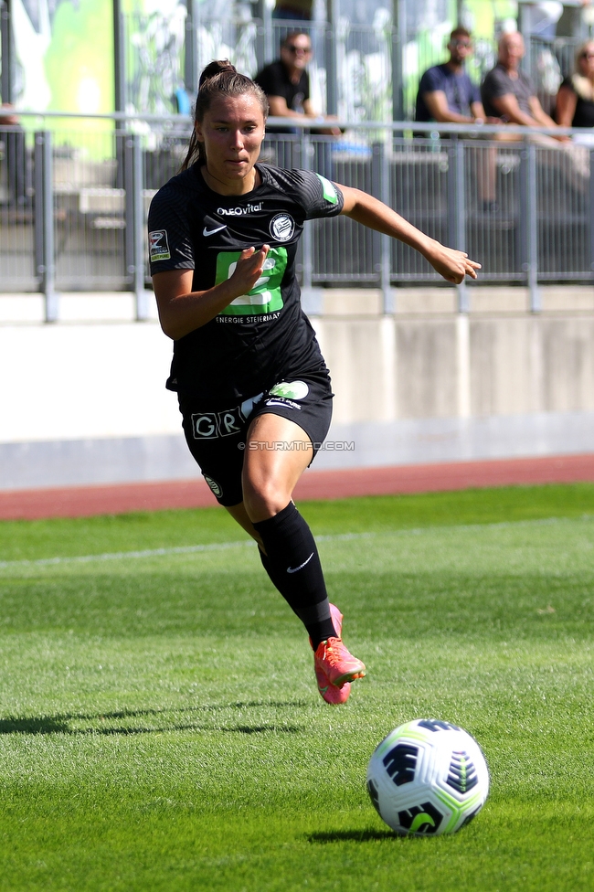 Sturm Damen - Vienna
OEFB Frauen Bundesliga, 2. Runde, SK Sturm Graz Damen - First Vienna FC 1894,  Trainingszentrum Messendorf Graz, 04.09.2021. 

Foto zeigt Stefanie Grossgasteiger (Sturm Damen)
