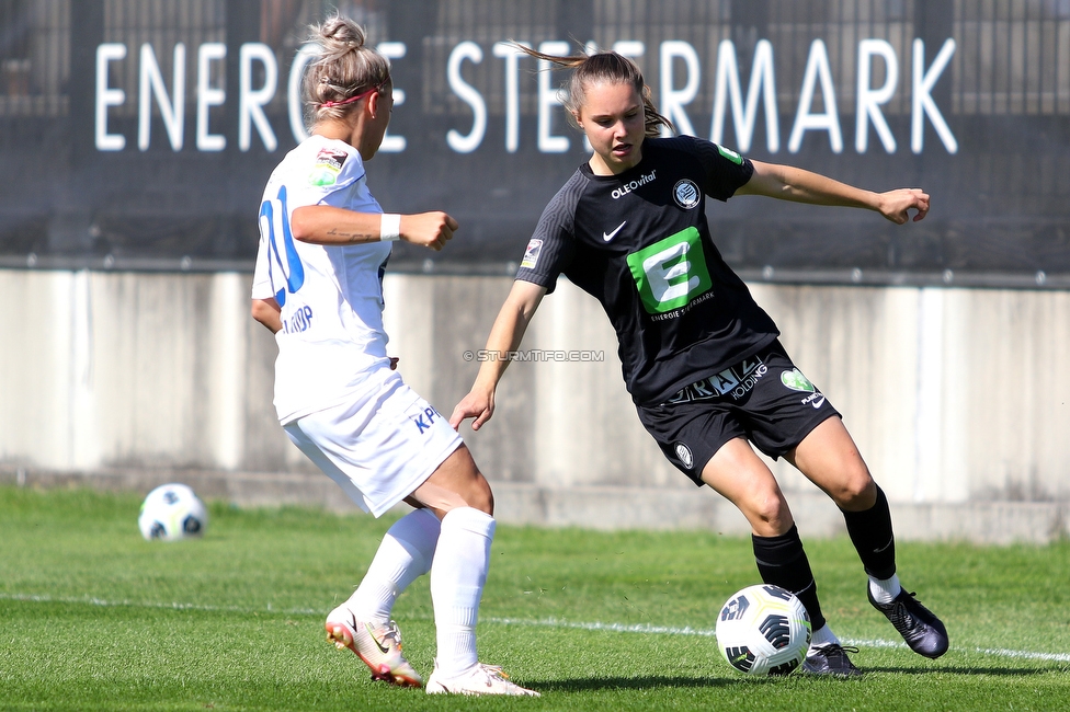 Sturm Damen - Vienna
OEFB Frauen Bundesliga, 2. Runde, SK Sturm Graz Damen - First Vienna FC 1894,  Trainingszentrum Messendorf Graz, 04.09.2021. 

Foto zeigt Lilli Purtscheller (Sturm Damen)
