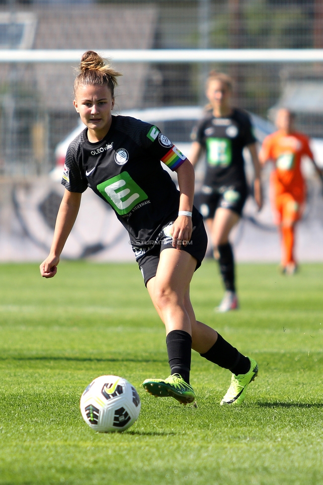 Sturm Damen - Vienna
OEFB Frauen Bundesliga, 2. Runde, SK Sturm Graz Damen - First Vienna FC 1894,  Trainingszentrum Messendorf Graz, 04.09.2021. 

Foto zeigt Annabel Schasching (Sturm Damen)
