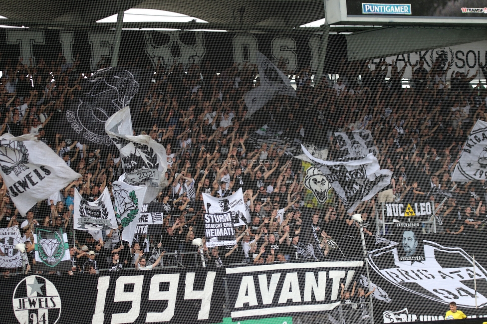 Sturm Graz - Austria Klagenfurt
Oesterreichische Fussball Bundesliga, 7. Runde, SK Sturm Graz - SK Austria Klagenfurt, Stadion Liebenau Graz, 12.09.2021. 

Foto zeigt Fans von Sturm
Schlüsselwörter: brigata