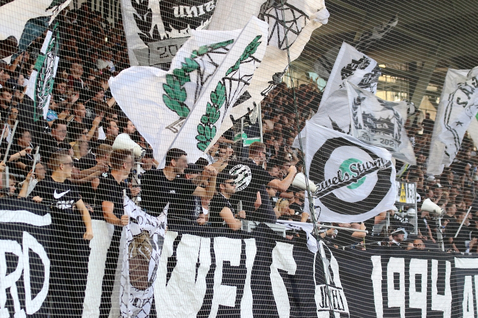 Sturm Graz - Austria Klagenfurt
Oesterreichische Fussball Bundesliga, 7. Runde, SK Sturm Graz - SK Austria Klagenfurt, Stadion Liebenau Graz, 12.09.2021. 

Foto zeigt Fans von Sturm
Schlüsselwörter: jewels